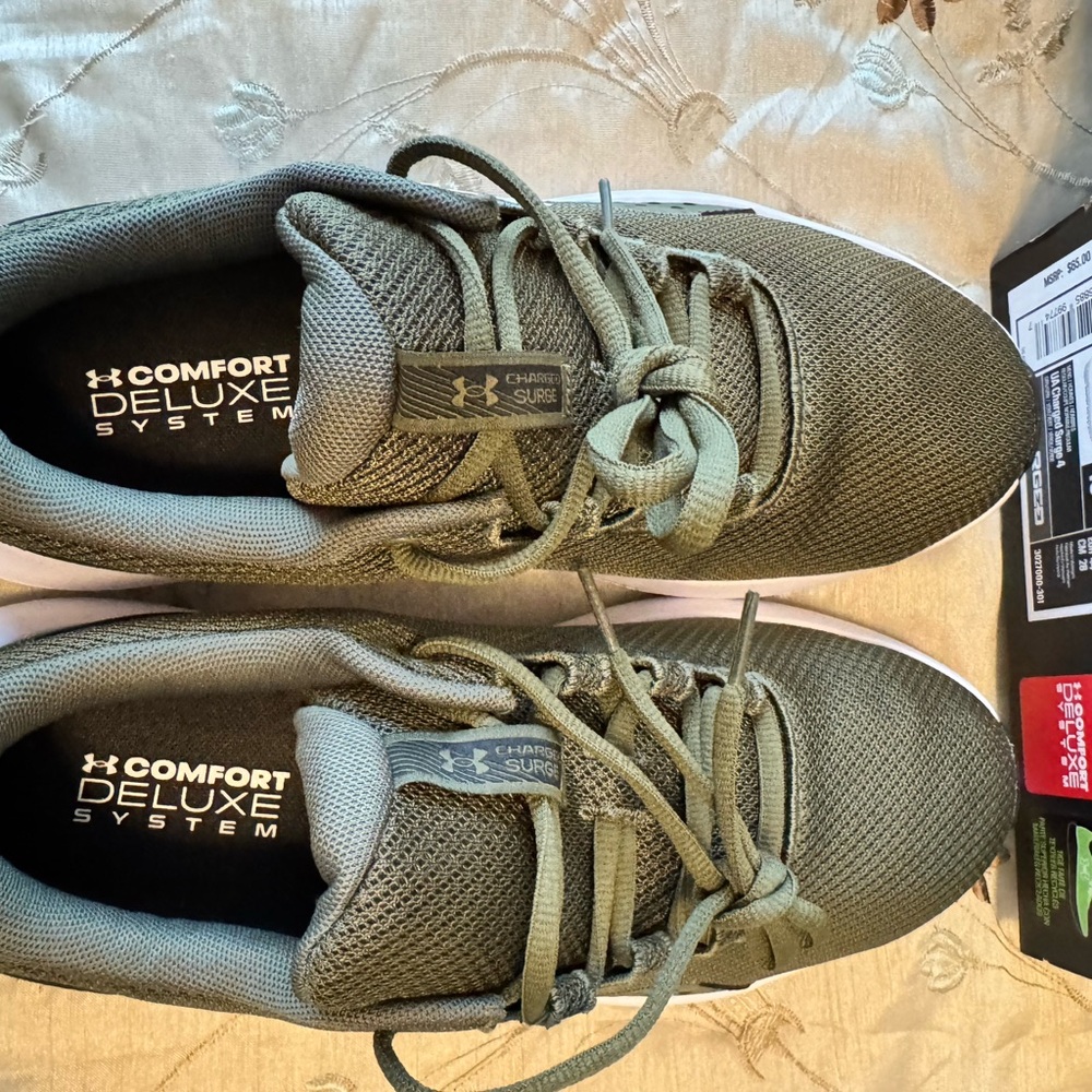 Under Armour Olive Green Athletic Shoes - Picture 8 of 11
